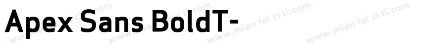 Apex Sans BoldT字体转换